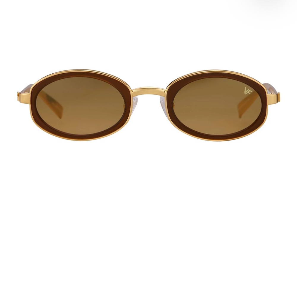 Brown Oval Sunglasses